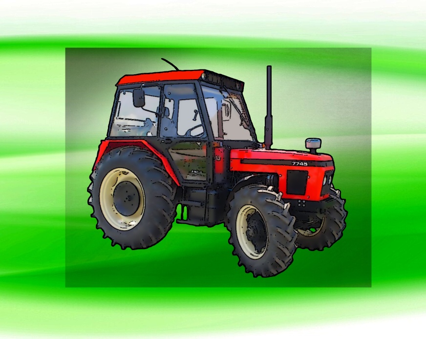Zetor 7745 DTF nažehlovačka 7x5 cm