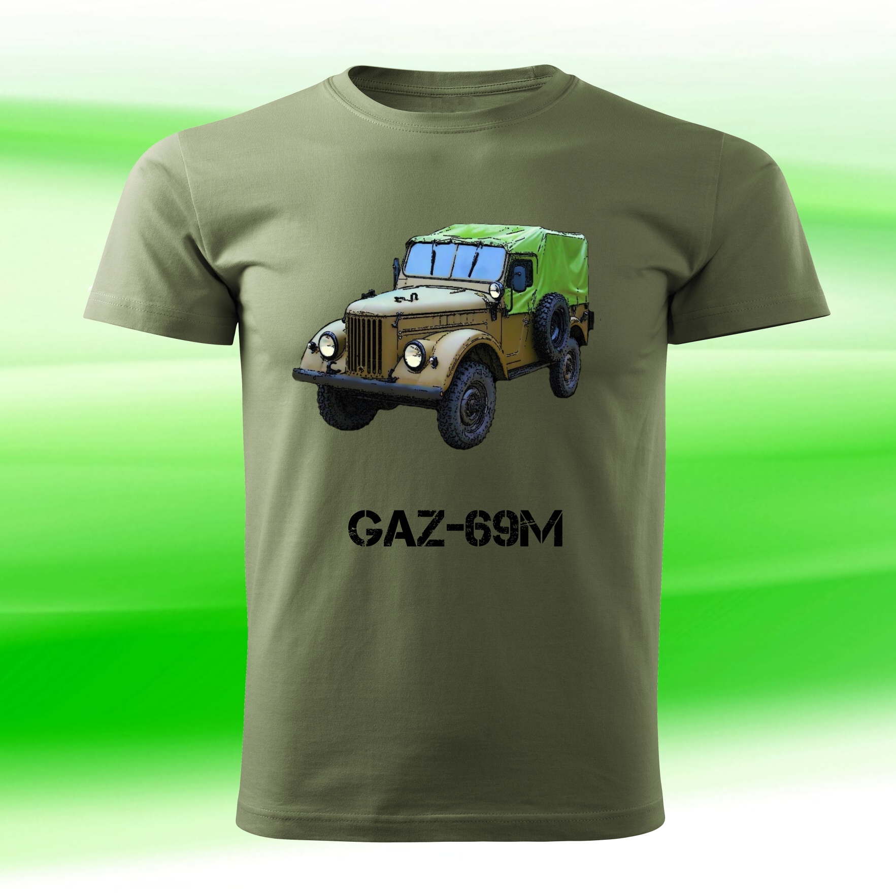 vojenské tričko GAZ-69M khaki 