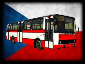 nášivka s autobusem KAROSA B732