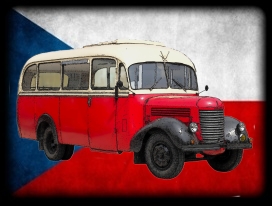 nášivka s autobusem PRAGA RND