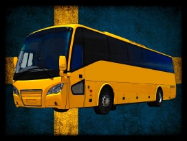 nášivka s autobusem SCANIA A30