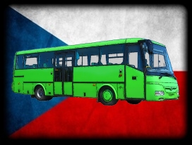 nášivka s autobusem SOR C