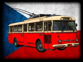 nášivka s trolejbusem ŠKODA