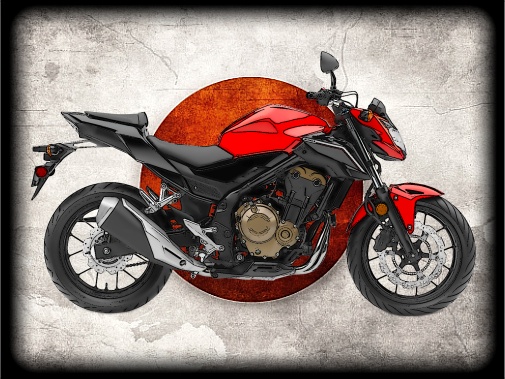 nášivka HONDA CB500F Ovál
