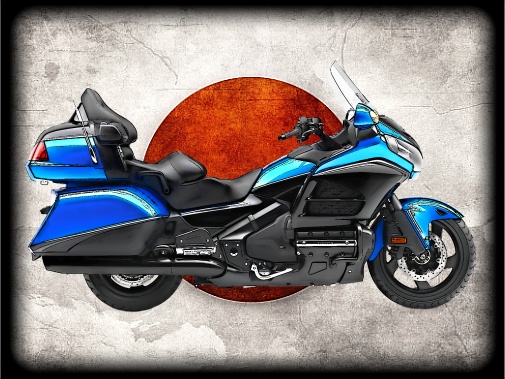 nášivka HONDA Gold Wing BLUE