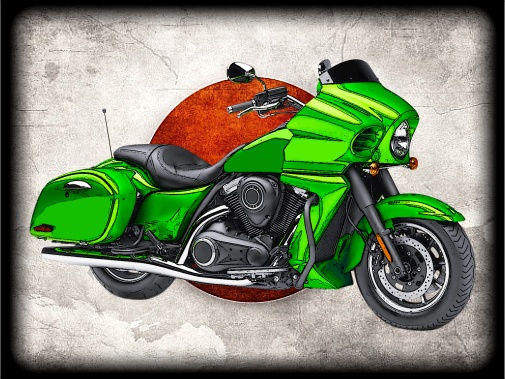 nášivka KAWASAKI  VULCAN 1700