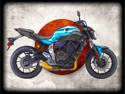 nášivka YAMAHA FZ-07 ABS II