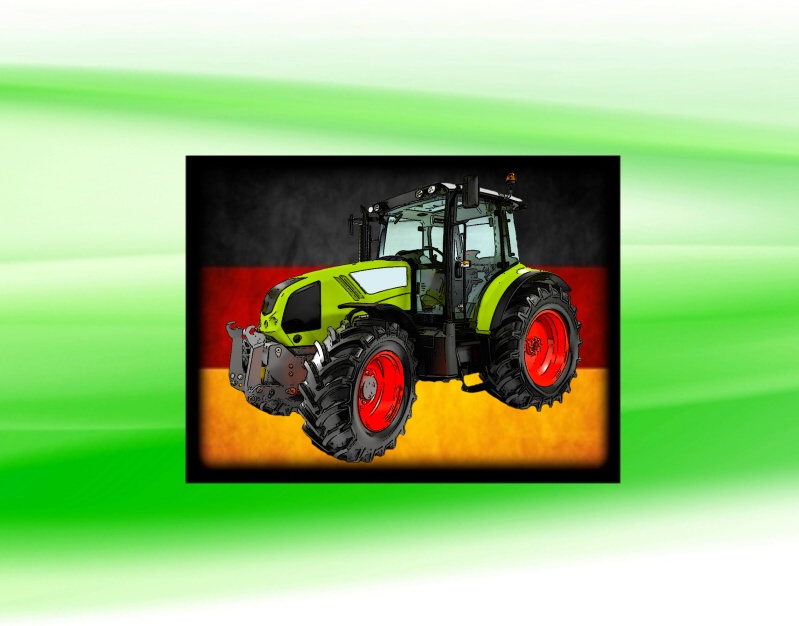 nášivka s traktorem CLAAS ARION 400