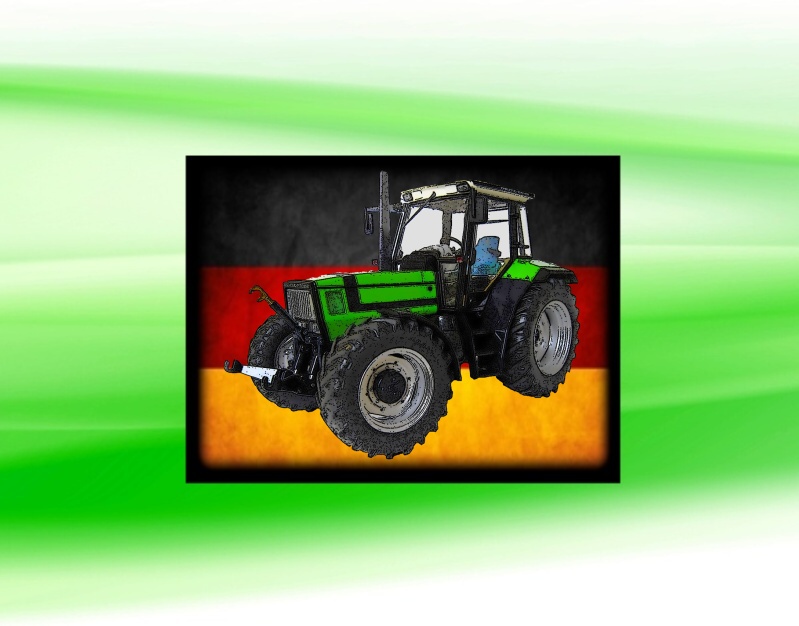 nášivka s traktorem Deutz Fahr