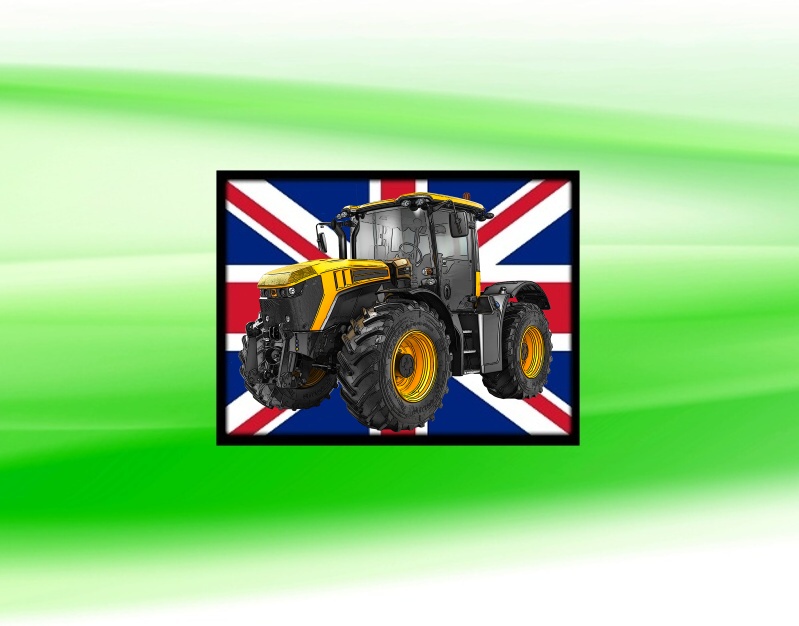 nášivka s traktorem JCB Fastrac 4220