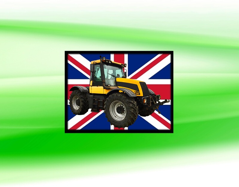 nášivka s traktorem JCB Fastrac 3185