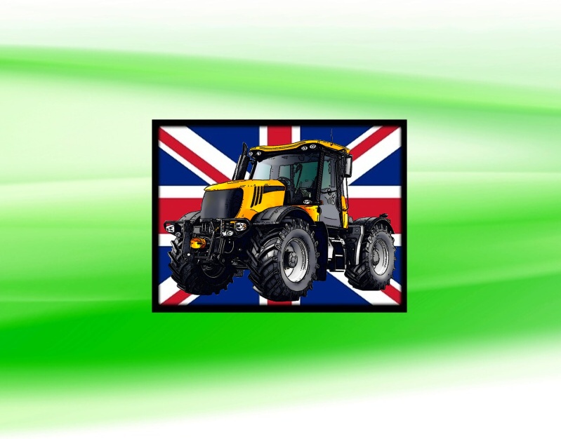 nášivka s traktorem JCB Fastrac 3230