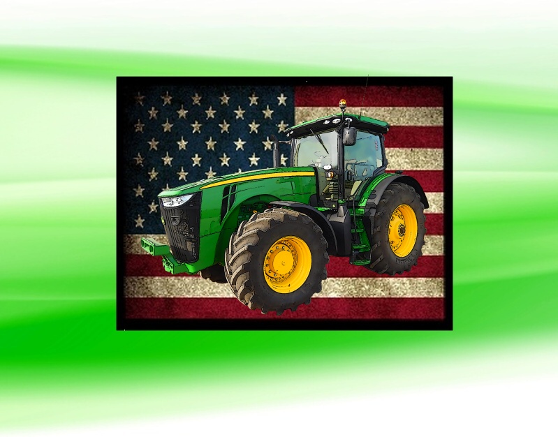 nášivka s traktorem John Deere 8320R