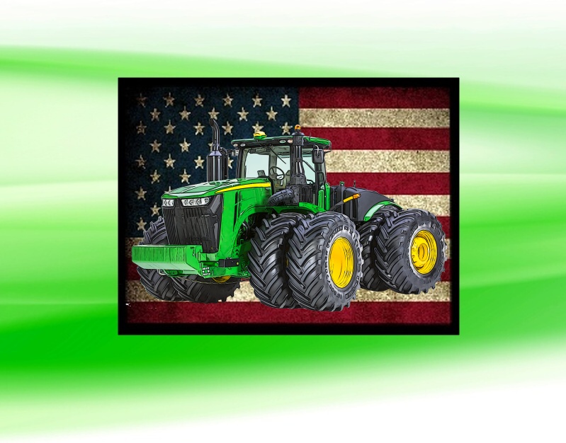 nášivka s traktorem John Deere 9620R