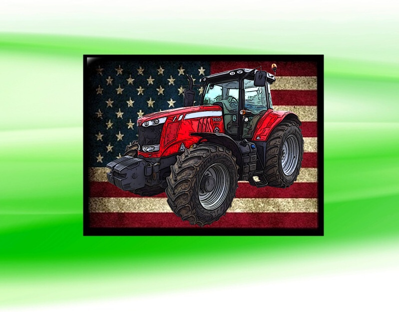 nášivka s traktorem Massey Ferguson  7620