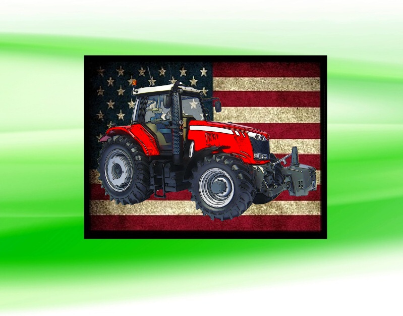 nášivka s traktorem Massey Ferguson  7726