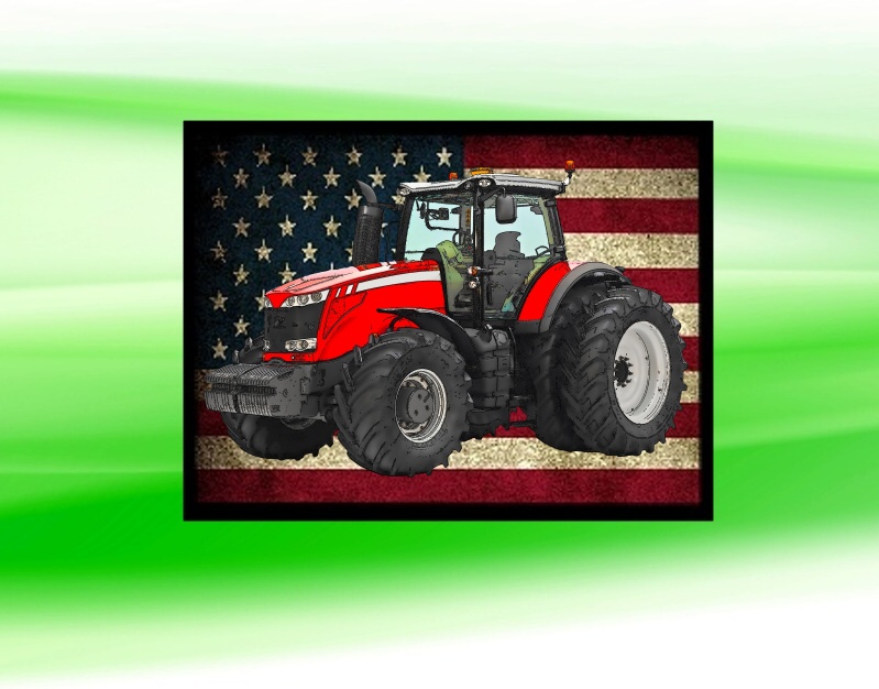 nášivka s traktorem Massey Ferguson  8670