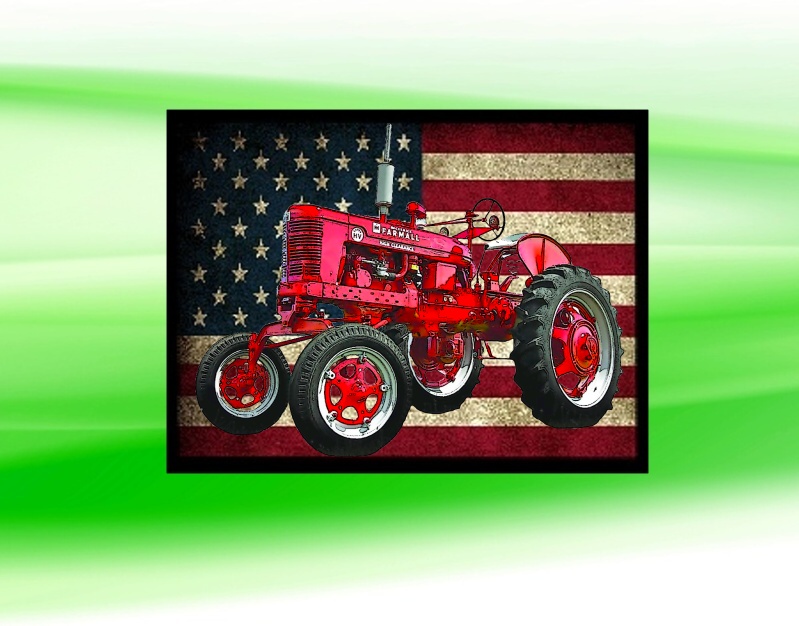 nášivka s traktorem McCormick FARMALL
