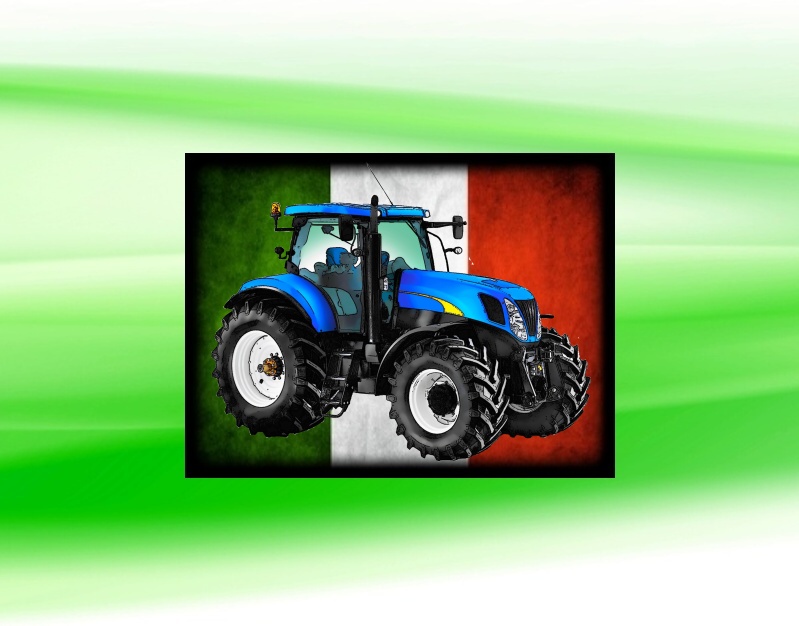 nášivka s traktorem NEW HOLLAND T7070