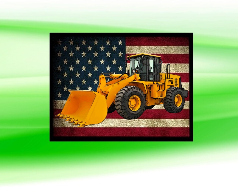 nášivka s bagrem Caterpillar nakladač