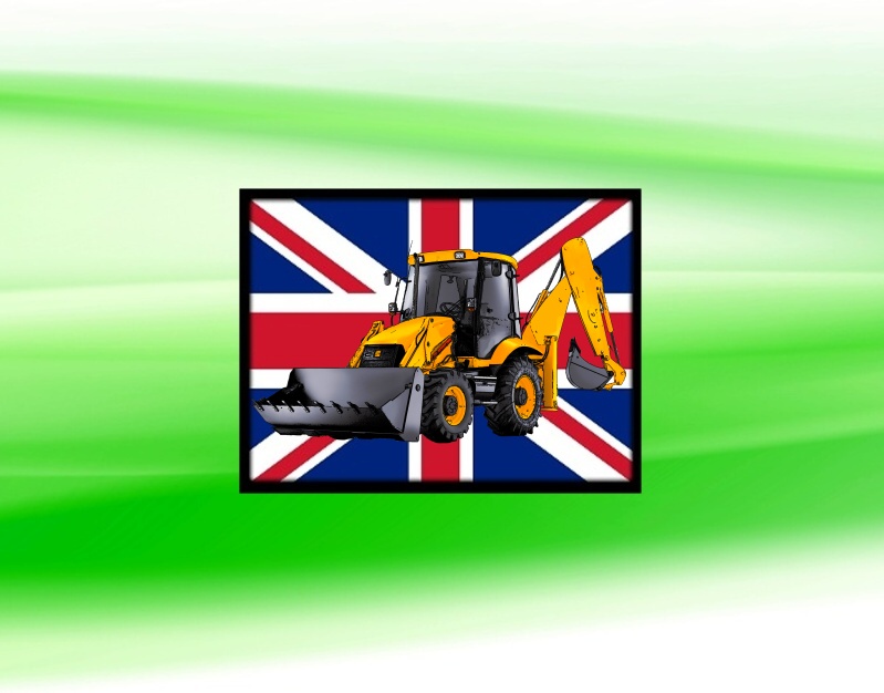 nášivka s bagrem JCB 3CX