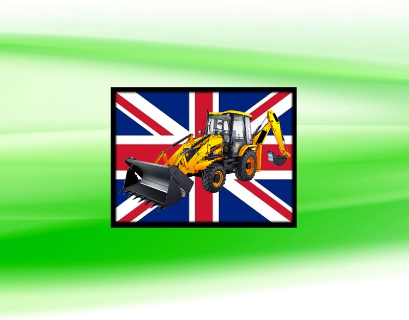 nášivka s bagrem JCB 3DX