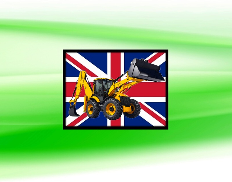 nášivka s bagrem JCB 4CX