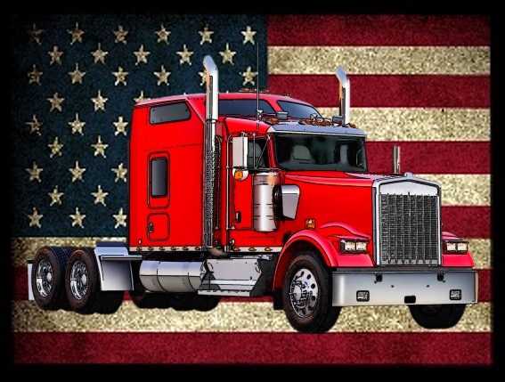 nášivka náklaďák tahač Kenworth W900L