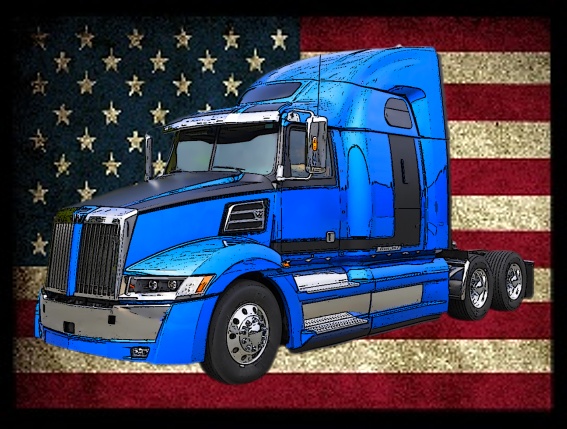 nášivka náklaďák tahač WESTERN STAR 5700XE