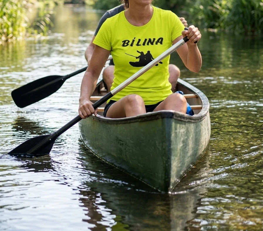 Moon River Bílina vodácké tričko limetkové velikost S