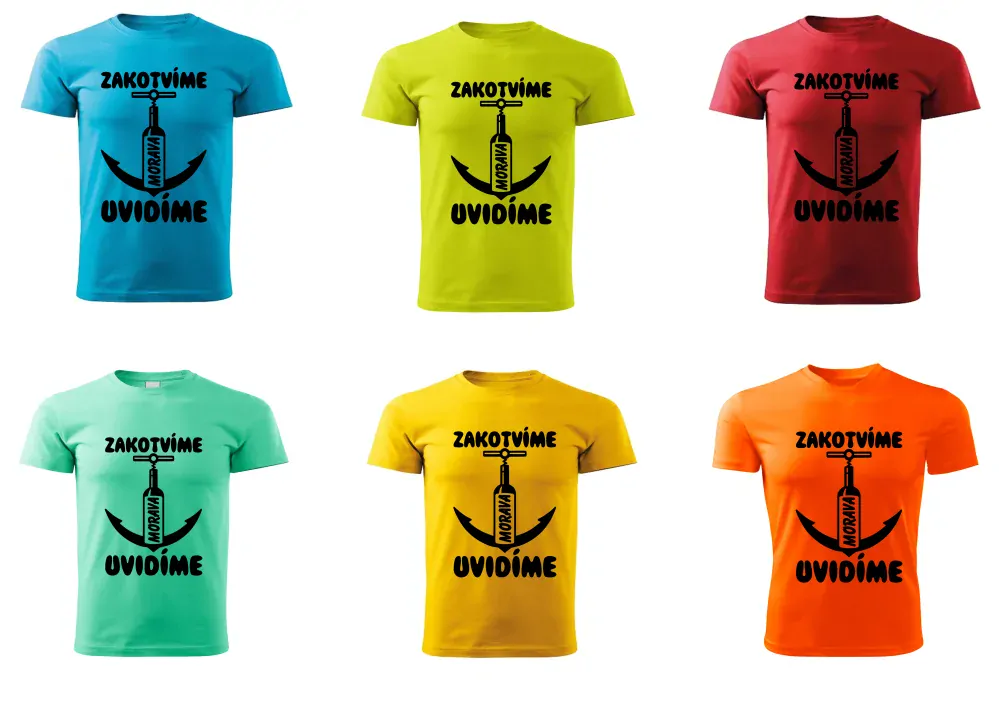 Vodácké tričko Zakotvíme uvidíme Morava 
