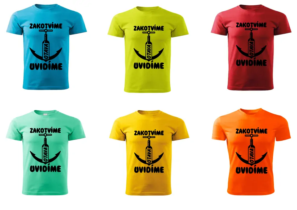 Vodácké tričko Zakotvíme uvidíme Otava 