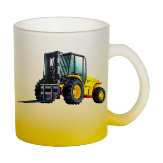 Skleněný hrnek bagr JCB RTFL 940