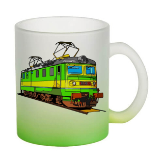 Skleněný hrnek s lokomotivou č.5