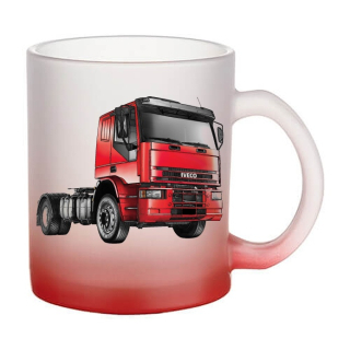 Skleněný hrnek s tahačem Iveco 320