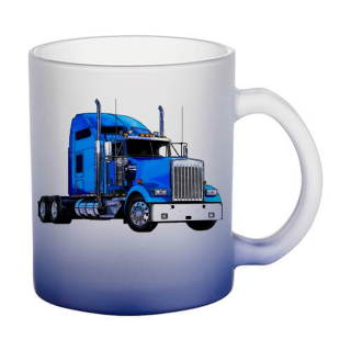 Skleněný hrnek s tahačem Kenworth 