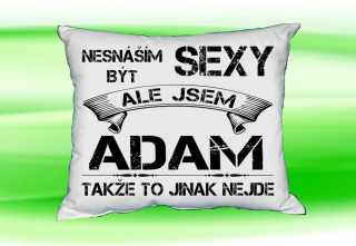 Moon River ADAM polštářek se jménem  velikost 30x40 cm