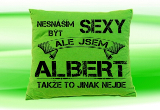 Moon River ALBERT polštářek se jménem velikost 30x40 cm