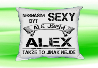 Moon River ALEX polštářek se jménem  velikost 30x40 cm