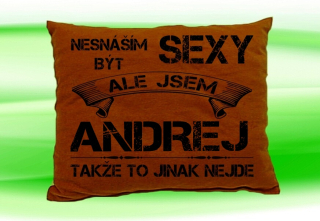 Moon River ANDREJ polštářek se jménem velikost 30x40 cm