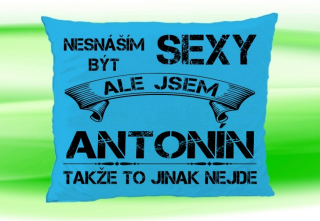 Moon River ANTONÍN polštářek se jménem velikost 30x40 cm