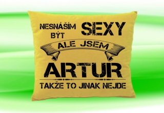 Moon River ARTUR polštářek se jménem velikost 30x40 cm