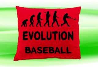 Moon River Evolution Baseball polštář červený 30x40 cm