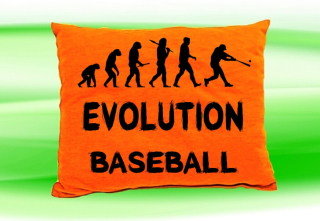 Moon River Evolution Baseball polštář oranžový 30x40 cm