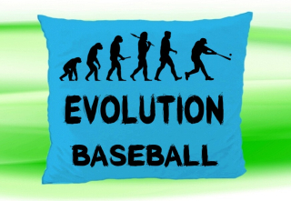 Moon River Evolution Baseball polštář tyrkysový 30x40 cm