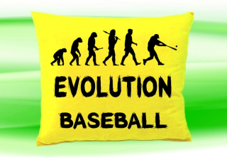 Moon River Evolution Baseball polštář žlutý 30x40 cm