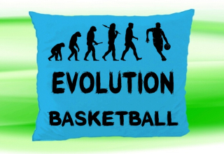 Moon River Evolution Basketbal polštář tyrkysový 30x40 cm