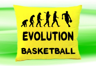 Moon River Evolution Basketbal polštář žlutý 30x40 cm