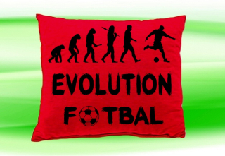 Moon River Evolution Fotbal polštář červený 30x40 cm