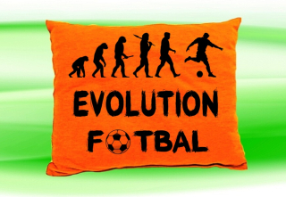 Moon River Evolution Fotbal polštář oranžový 30x40 cm